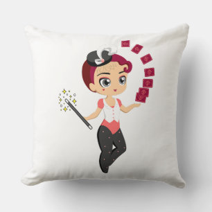 Coussin Magnétiseuse Féminine Chibi Mignonne Réalisant de