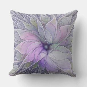 Coussin Magnifique beauté moderne abstraite fleur d'art fr