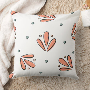 Coussin Magnifique conception florale botanique