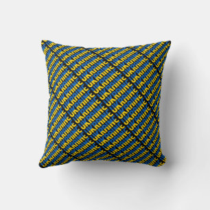 Coussin Magnifique drapeau national de l'Ukraine