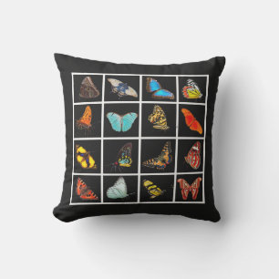Coussin Magnifique photo moderne Papillon noir