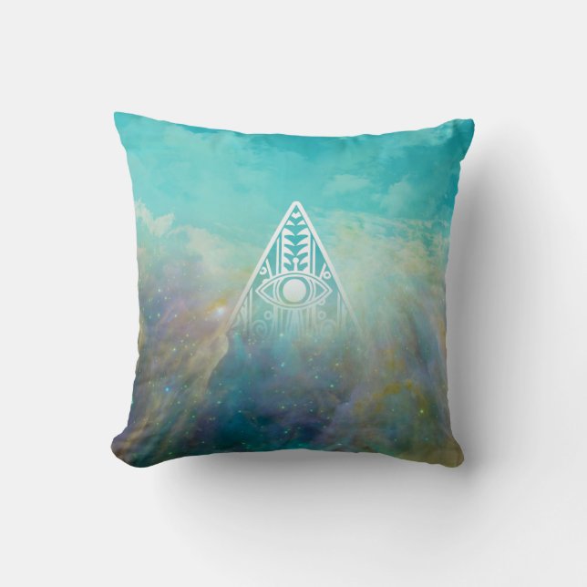 Coussin Magnifique triangle Orion nebula "All See eye" (Recto)