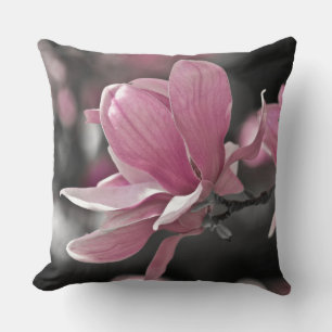 Coussin Magnolia à assiette japonaise rose