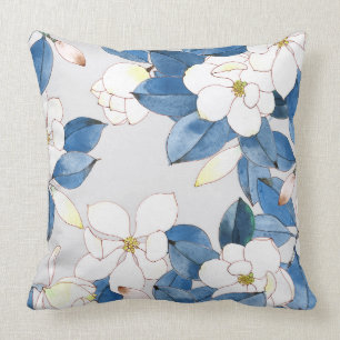 Coussin Magnolia au printemps