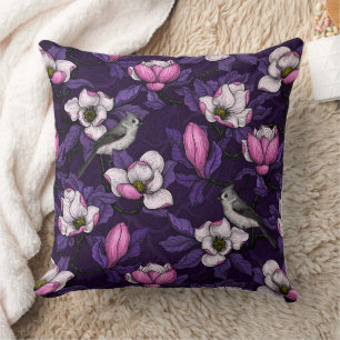 Coussin Magnolia en floraison et tireur 4