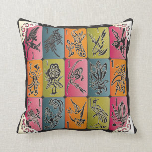 Coussin Mah Jongg One Bams