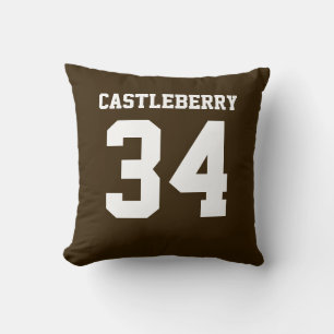 Coussin Maillot de sport double face bleu et blanc