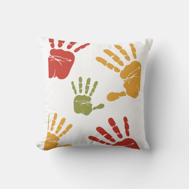 Coussin main de peinture (Recto)