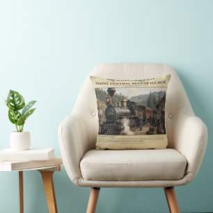 Coussin Maine Central Commence Son Exploitation   1862  