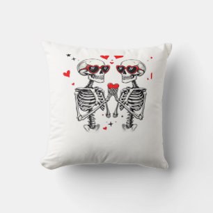 Coussin Mains Coeur Squelette Pour Trending