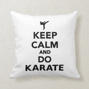 Coussin Maintenez calme et faites le karaté