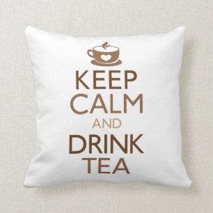 Coussin Maintenez thé calme et de boissons
