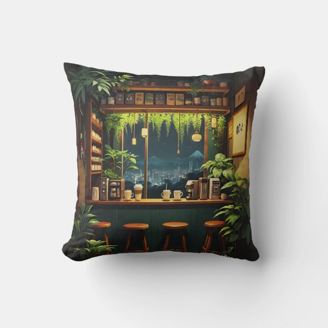 Coussin Maison de café de Tokyo  (Recto)