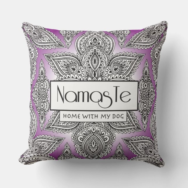 Coussin Maison de Namaste avec mon mandala de yoga de (Recto)