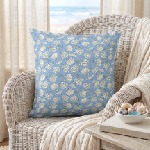 Maison de plage coquillage bleu cottage