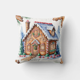 Coussin Maison en pain d'épice de Whimsal Noël Pas de phot