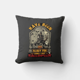 Coussin Maison Hantée Halloween Prête Depuis Tombstone