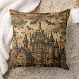 Coussin Maison hantée vintage (2)