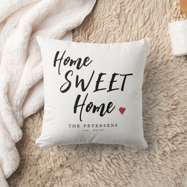Coussin Maison personnalisée doux nom de famille (Couverture)