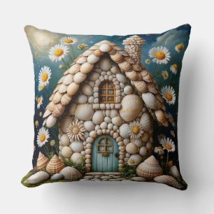 Coussin Maisonnette Fantaisiste Avec Jardin De Fleurs Vibr