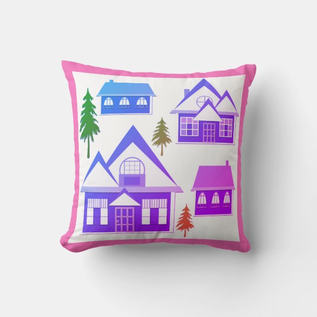 Coussin Maisons (Recto)