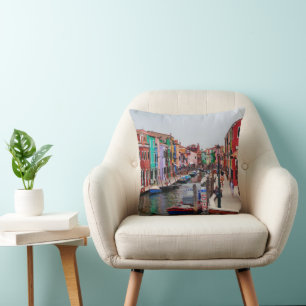 Coussin Maisons peintes Italie Venise