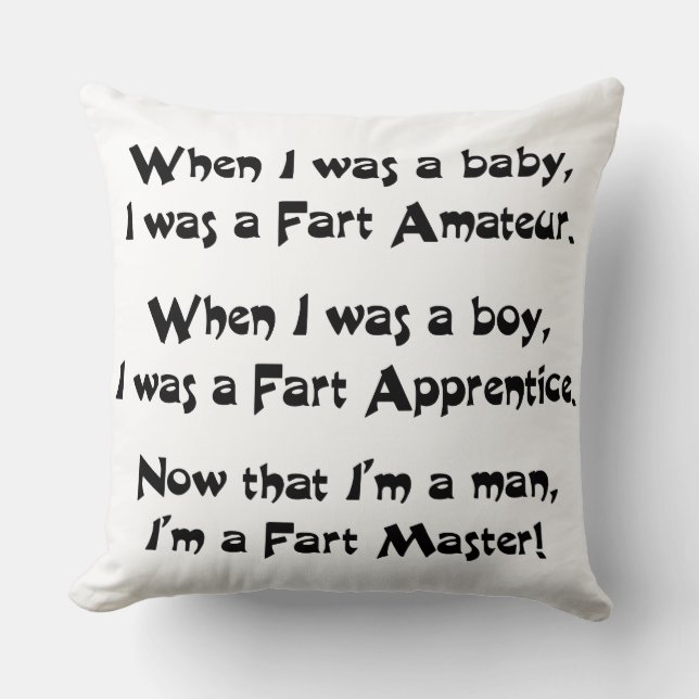 Coussin Maître des pets (Recto)
