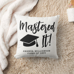 Coussin Maîtrise personnalisée Diplôme La maîtrise