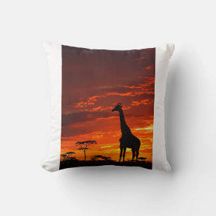 Coussin Majesté en vedette — La girafe éternelle