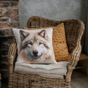 Coussin Majesté Silencieuse Le Loup Solitaire