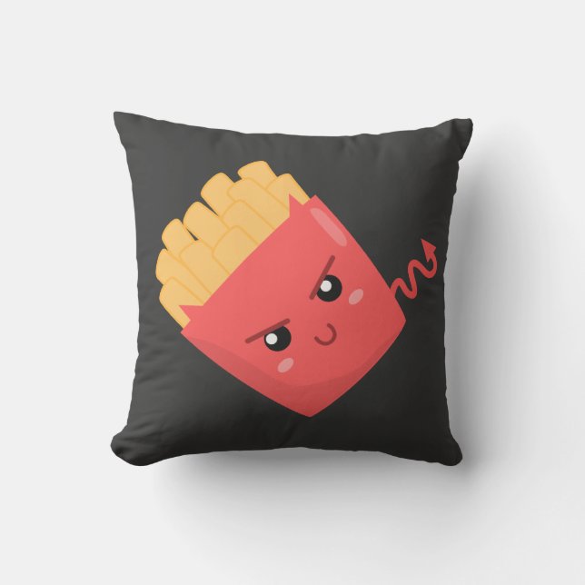 Coussin Mal mais Kawaii French Fries (Recto)