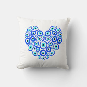 Coussin Mal Oeil Amour Coeur Romantique
