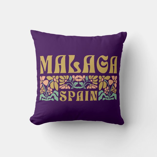 Coussin Malaga Costa del Sol Espagne (Recto)