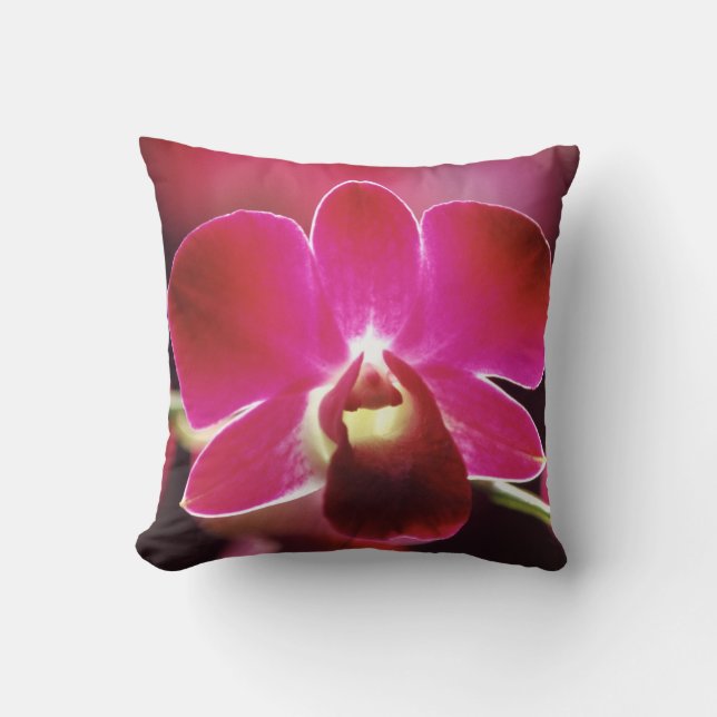 Coussin Malaisie, Orchidée (Recto)