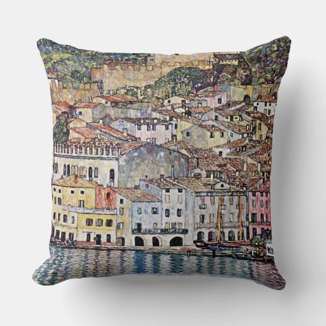Coussin Malcesine au lac de Garde, Gustav Klimt (Recto)