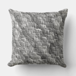 Coussin Mâle de superposition extrême de carrés grises