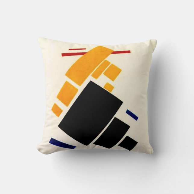 Coussin Malevich - Composition du suprématisme, avion (Recto)