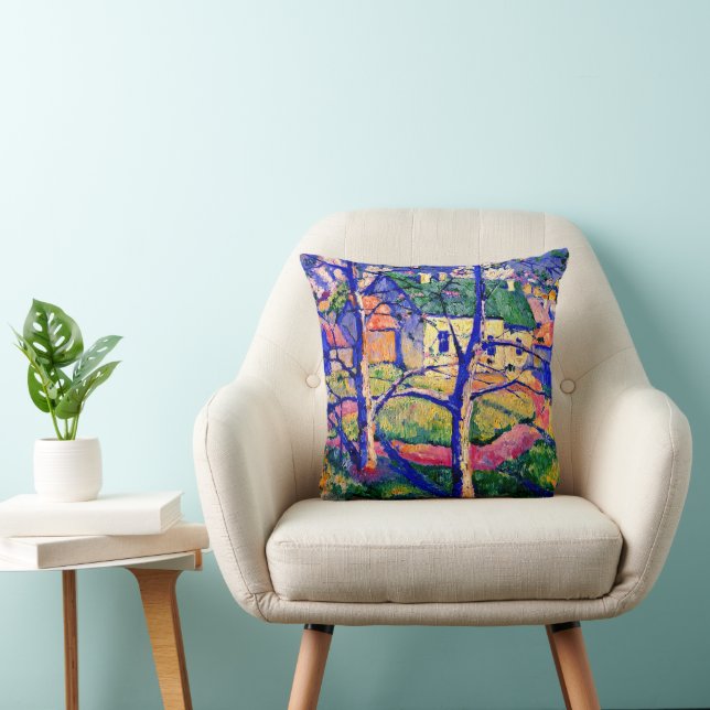 Coussin Malevich - Pommes en fleurs (Chaise)