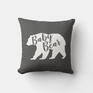 Coussin Mama Bear Baby shower Woodland Lodge Boy Blue