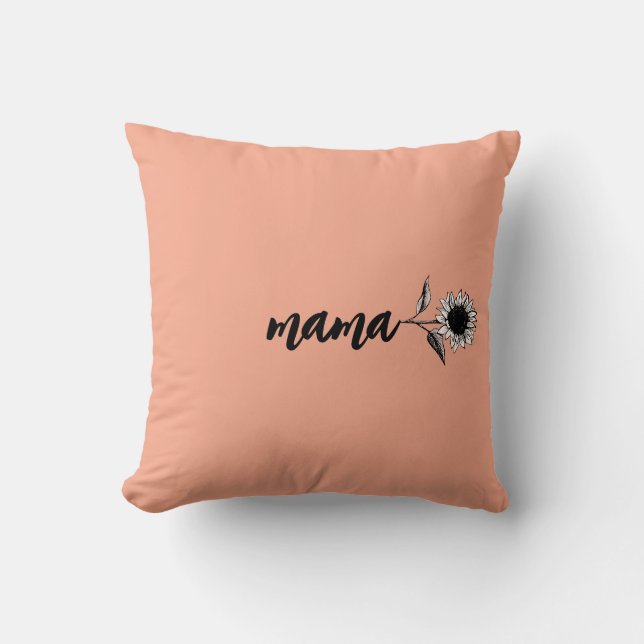 Coussin Mama flower gift (Recto)