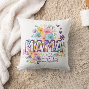 Coussin Mama le cœur de la famille Design tendance