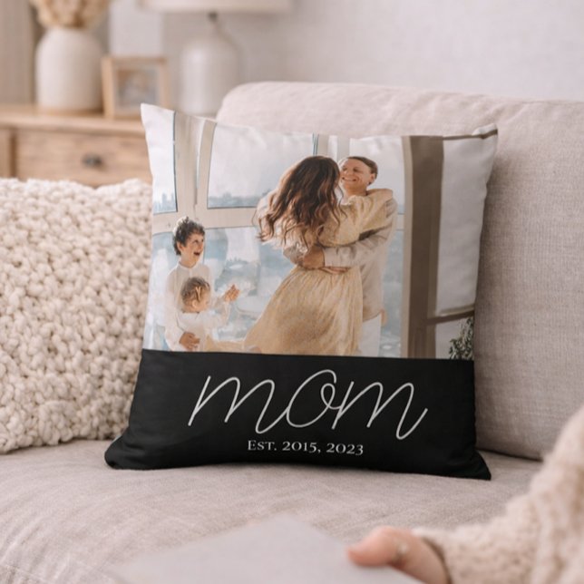 Coussin Maman a établi un script moderne Photo  (Créateur téléchargé)