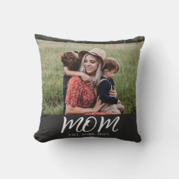 Coussin Maman a établi une photo de script moderne