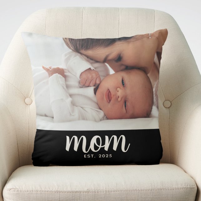 Coussin Maman a établi une photo de script moderne (Créateur téléchargé)
