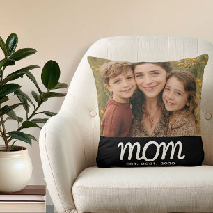 Coussin Maman a établi une photo de script moderne