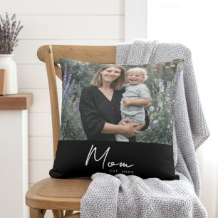 Coussin Maman a établi une photo de script moderne
