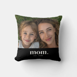 Coussin Maman a établi une photo minimale moderne
