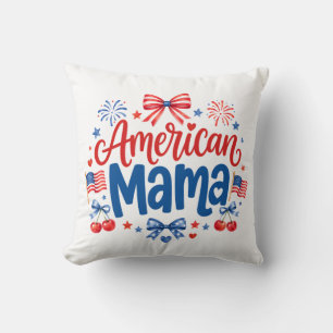 Coussin Maman Américaine