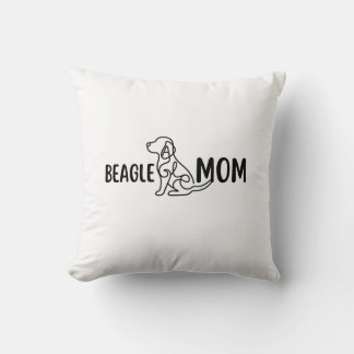 Coussin Maman Beagle | Maman de Chien | Cadeau d'Anniversa