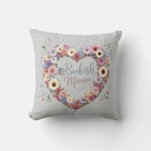 Coussin Maman Bibliophile – Maman Amoureuse de Livres Flor